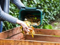 Fill up compost bin