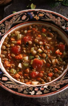 Lentil and vegetable soup