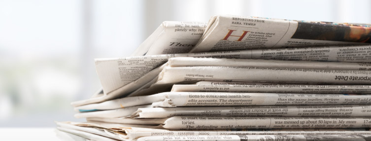 Pile of newspapers