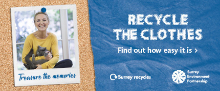 Recycle the clothes web banner