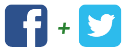 Facebook & Twitter icons