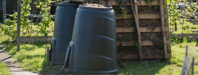 Compost bins and food waste digesters