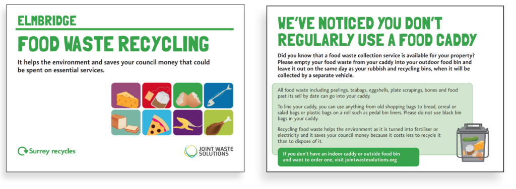 Food waste recycling leaflet