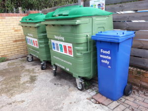 Recycling waste bins