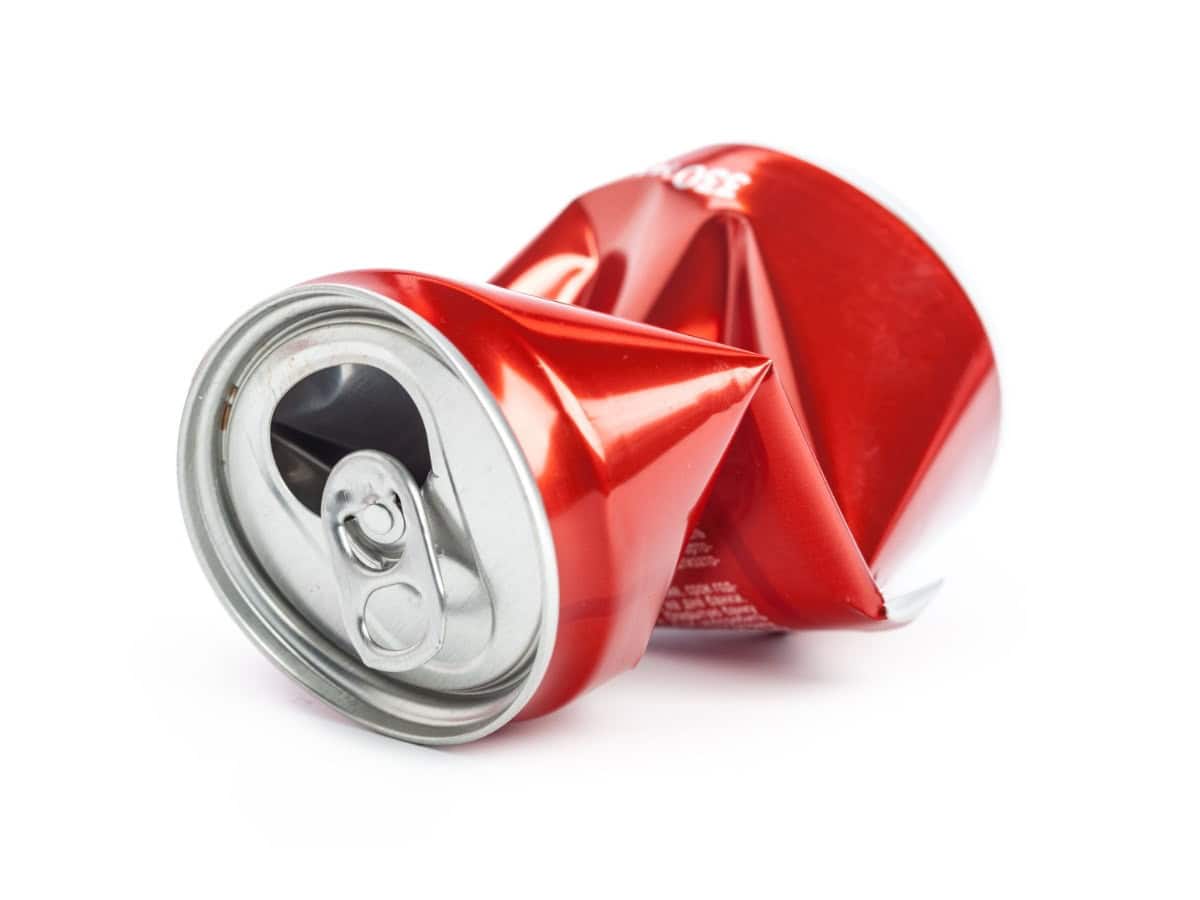 sep-drinks-can A crushed empty drinks can
